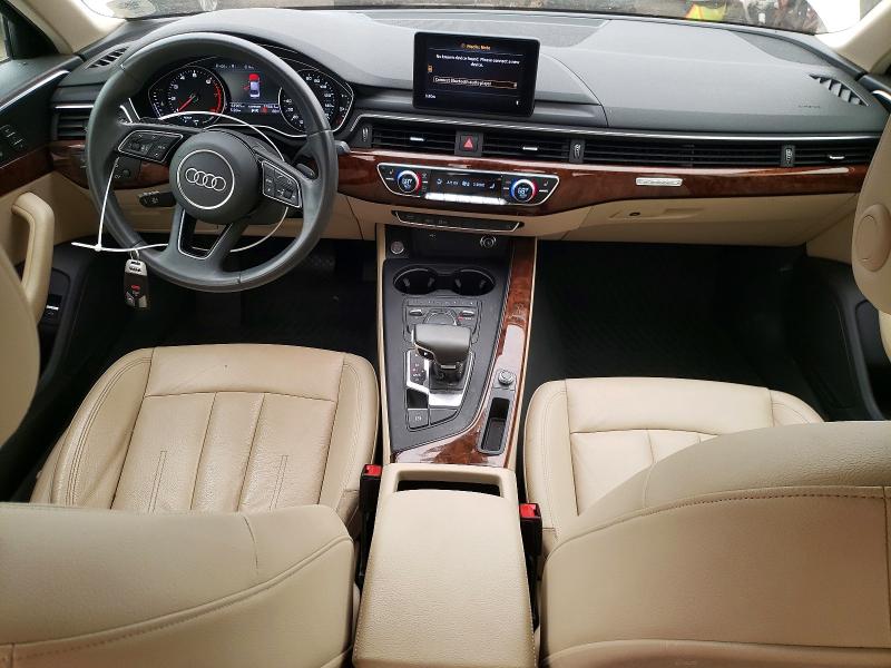 2019 Audi A4 VIN WAUDNAF4XKA113550 COPART salvage auction — ROOF, CT - CERT OF TITLE-SALVAGE, sold $1,000 on 2026-07-21 (photo 8)