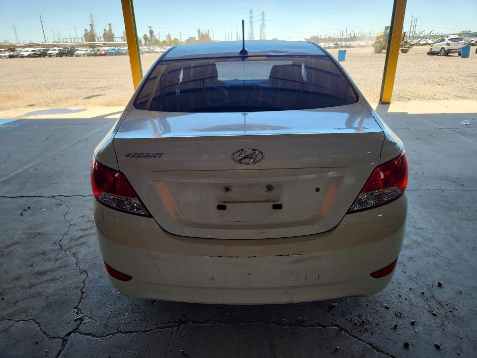 2013 Hyundai Accent VIN KMHCT4AE8DU480823 COPART salvage auction — ALL OVER, Az - Cert Of Title - Salvage, sold $175 on 2026-07-13 (photo 6)