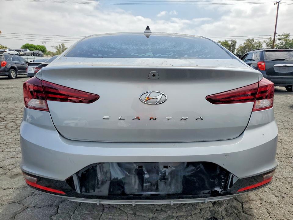2020 Hyundai Elantra VIN KMHD84LFXLU936590 COPART salvage auction — FRONT END, Ca - Salvage Certificate, sold $3,050 on 2026-07-13 (photo 6)
