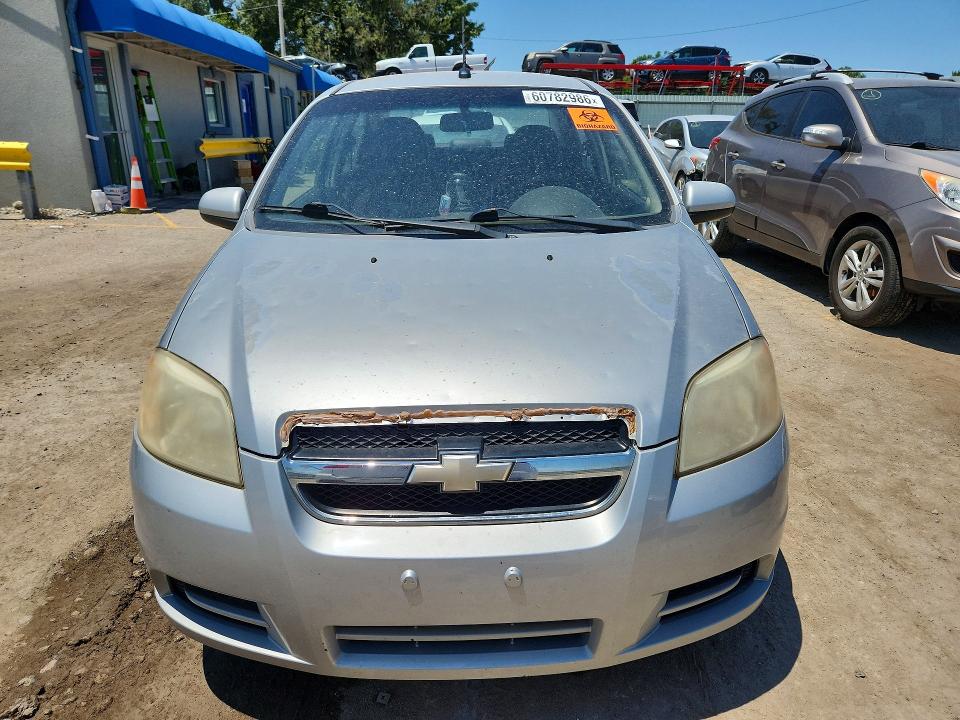 2010 Chevrolet Aveo VIN KL1TD5DE1AB073735 COPART salvage auction — HAIL, KS - CERT OF TITLE-REBUILT SALVAGE, sold $350 on 2026-07-22 (photo 5)