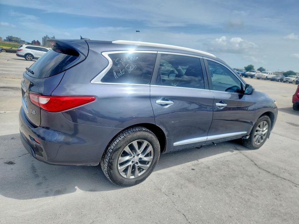 2013 Infiniti Jx VIN 5N1AL0MN3DC302044 COPART salvage auction — MINOR DENT/SCRATCHES, La - Certificate Of Title (P), sold $1,500 on 2026-07-29 (photo 3)