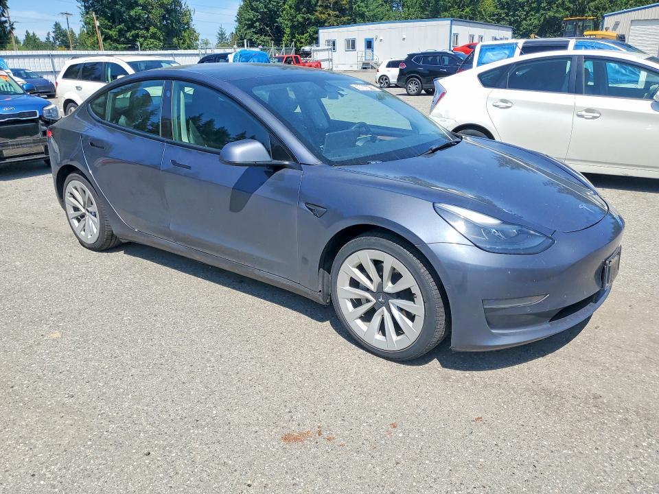 2022 Tesla Model 3 VIN 5YJ3E1EA3NF304695 COPART salvage auction — UNDERCARRIAGE, OR - CERTIFICATE OF TITLE, sold $6,400 on 2026-07-20 (photo 4)