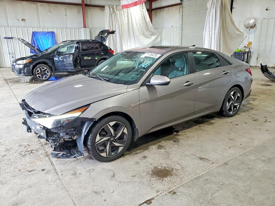 2023 Hyundai Elantra VIN KMHLN4AJ2PU056906 COPART salvage auction — FRONT END, Ny - Mv-907A Salvage Certificate, sold $8,600 on 2026-07-20 (photo 1)