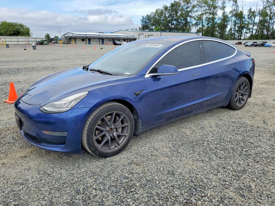 2018 Tesla Model 3 VIN 5YJ3E1EB5JF093681 COPART salvage auction — REAR END, Wa - Bill Of Sale, sold $1,300 on 2026-07-27 (photo 1)
