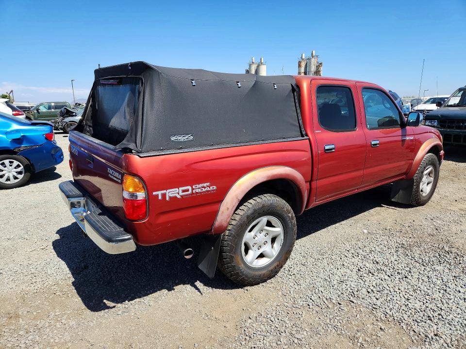 2001 Toyota Tacoma VIN 5TEGN92NX1Z858980 COPART salvage auction — SIDE, CA - SALVAGE CERTIFICATE, sold $125 on 2026-07-24 (photo 3)