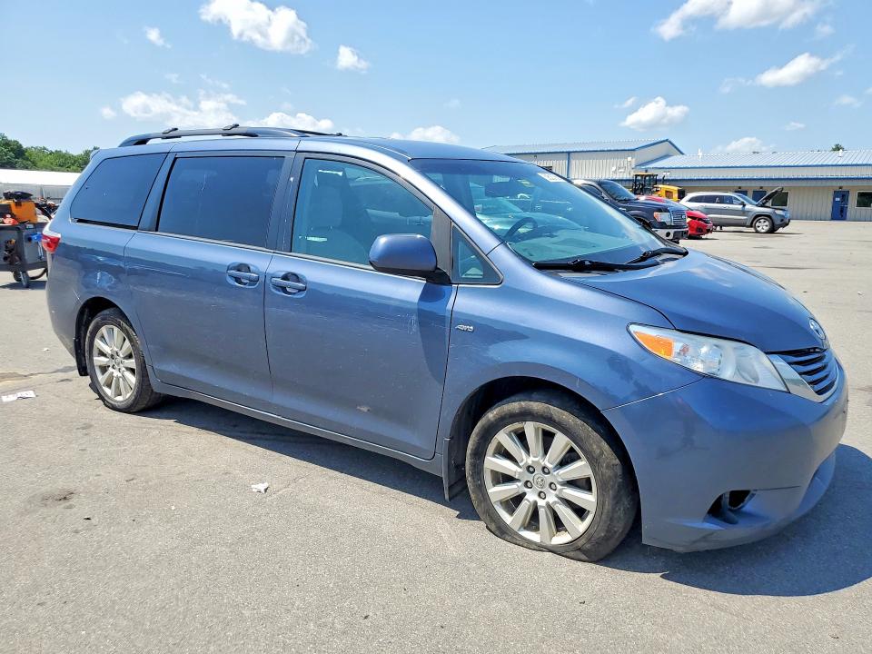 2017 Toyota Sienna VIN 5TDJZ3DC9HS177686 COPART salvage auction — MINOR DENT/SCRATCHES, Me - Certificate Of Title, sold $1,900 on 2026-07-31 (photo 4)