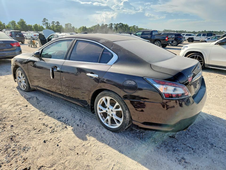 2014 Nissan Maxima VIN 1N4AA5AP2EC497140 COPART salvage auction — FRONT END, Tx - Cert Of Title-Rebuilt Salvage, sold $350 on 2026-07-10 (photo 2)