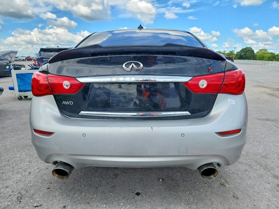 2014 Infiniti Q50 VIN JN1BV7ARXEM682260 COPART salvage auction — SIDE, Nc - Salvage Certificate Of Title, sold $2,950 on 2026-07-27 (photo 6)