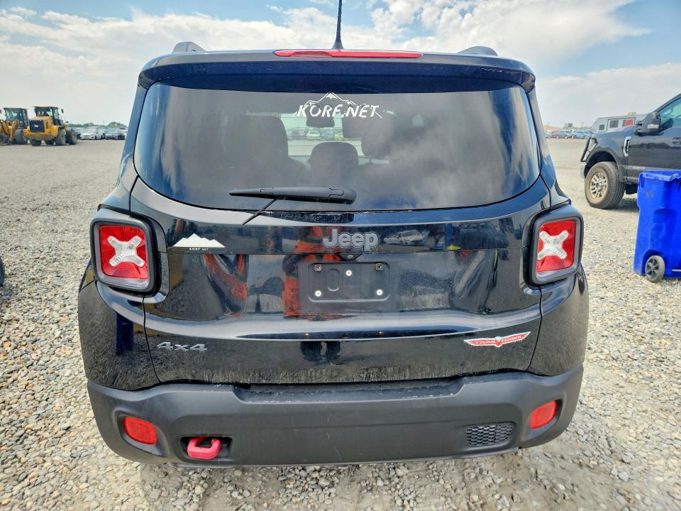 2016 Jeep Renegade VIN ZACCJBCT9GPD13418 COPART salvage auction — HAIL, Co - Certificate Of Title, sold $1,600 on 2026-08-04 (photo 6)