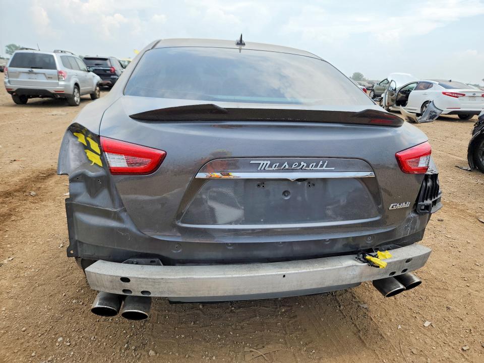 2016 Maserati Ghibli VIN ZAM57XSA5G1168457 COPART salvage auction — FRONT END, Il - Salvage Certificate, sold $3,450 on 2026-08-18 (photo 6)