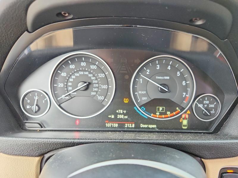 2016 BMW 3 series VIN WBA8E1G51GNT33541 COPART salvage auction — ALL OVER, TN - SALVAGE CERTIFICATE (P), sold $1,150 on 2026-08-20 (photo 9)