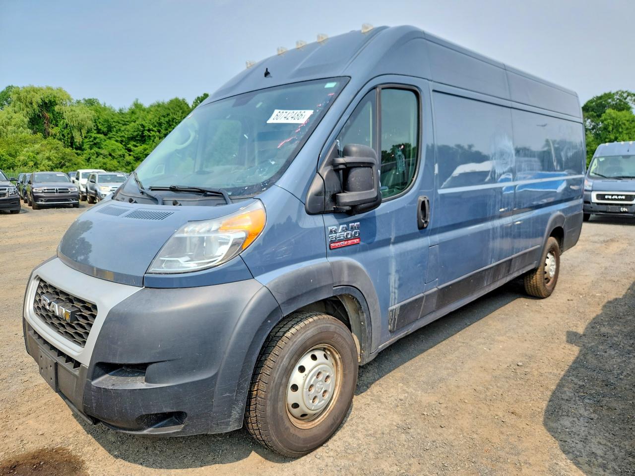 2019 Ram ProMaster 3500 VIN 3C6URVJG1KE551796 — COPART salvage auction photo