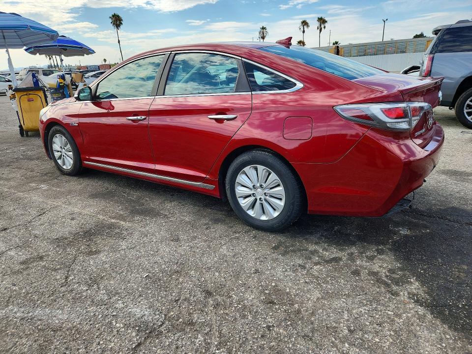 2016 Hyundai Sonata hybrid VIN KMHE24L17GA009192 COPART salvage auction — REAR END, CA - CERT OF TITLE-SALVAGED (P), sold $80 on 2026-07-24 (photo 2)