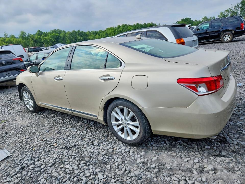 2011 Lexus Es 350 VIN JTHBK1EG9B2440111 COPART salvage auction — FRONT END, PA - CERTIFICATE OF SALVAGE, sold $500 on 2026-07-15 (photo 2)