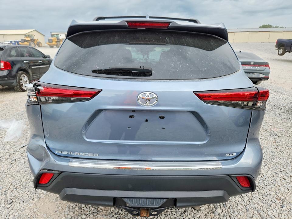 2021 Toyota Highlander VIN 5TDHZRAH3MS065431 COPART salvage auction — ALL OVER, Tn - Salvage Certificate, sold $175 on 2026-07-21 (photo 6)