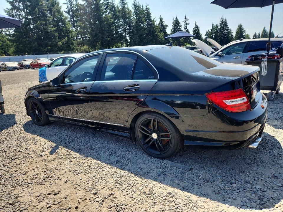 2013 Mercedes-benz C-klasse VIN WDDGF4HB0DR286904 COPART salvage auction — MECHANICAL, Wa - Affidavit In Lieu Of Title, sold $1,250 on 2026-07-24 (photo 2)