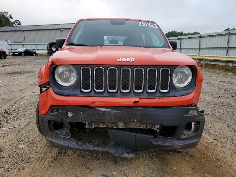 2018 Jeep Renegade VIN ZACCJBAB3JPJ44611 COPART salvage auction — FRONT END, Va - Cert Of Title - Salvage, sold $750 on 2026-07-31 (photo 5)