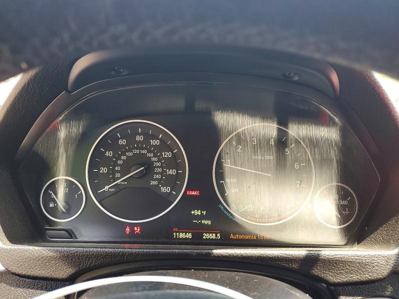 2015 BMW 3er VIN WBA3B5C54FF960016 COPART salvage auction — REAR END, Ny - Mv-907A Salvage Certificate, sold $1,750 on 2026-08-03 (photo 9)