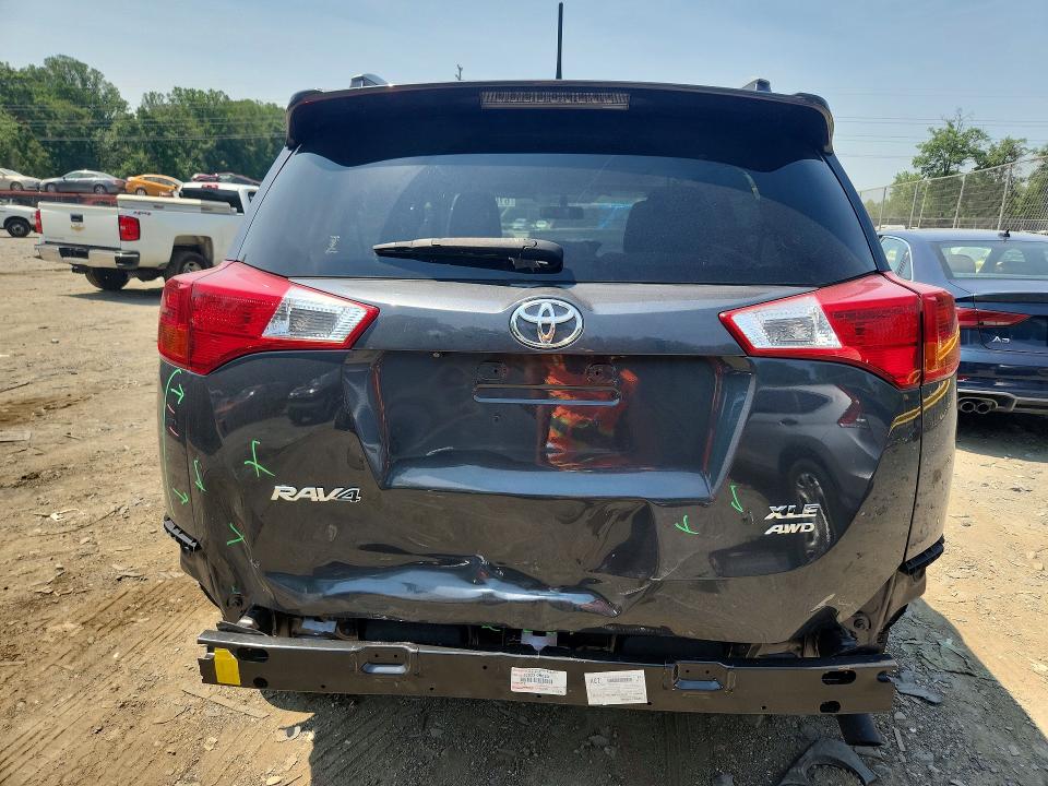 2015 Toyota Rav 4 VIN JTMRFREV2FD132399 COPART salvage auction — REAR END, Md - Cert Of Salvage > 75% Damage, sold $3,400 on 2026-07-24 (photo 6)