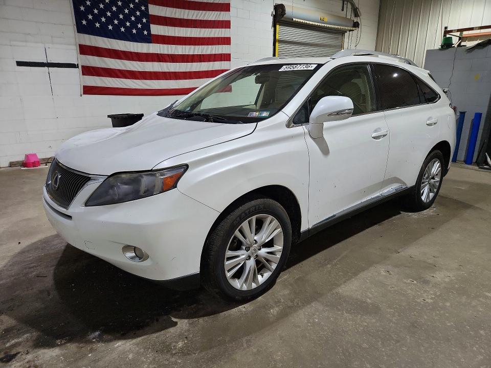 2010 Lexus Rx 450h VIN JTJBC1BAXA2029911 COPART salvage auction — FRONT END, PA - CERTIFICATE OF SALVAGE, sold $2,950 on 2026-07-21 (photo 1)