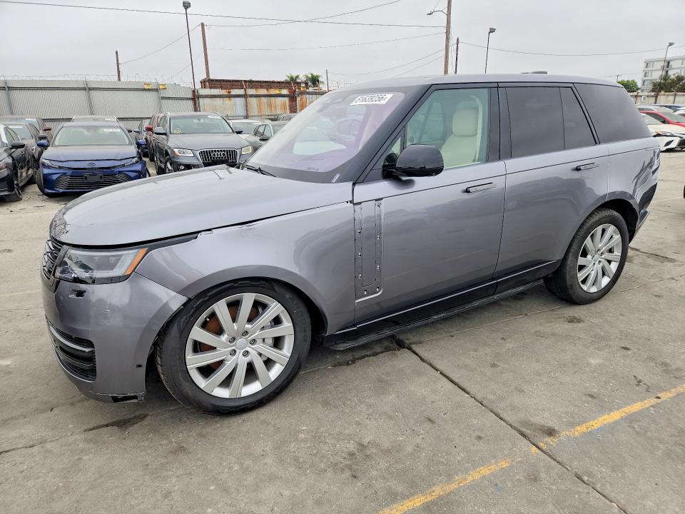 2023 Land rover RANGE ROVER VIN SALKP9FU8PA051925 COPART salvage auction — FRONT END, KS - CLEAN TITLE W/SALVAGE HISTORY, sold $59,500 on 2026-07-29 (photo 1)