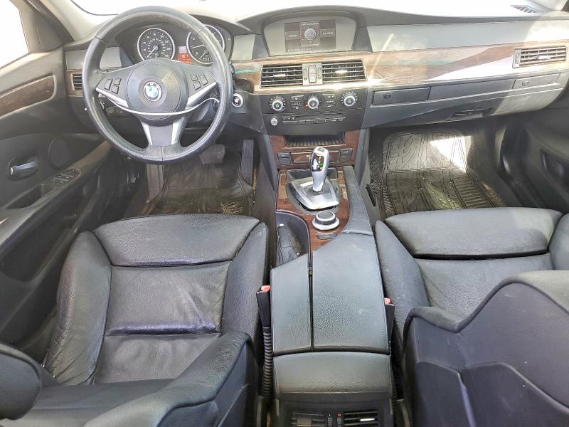 2008 BMW 5 series VIN WBANU535X8CT17421 COPART salvage auction — FRONT END, Ca - Dis/Dlr/Exp Clean W/Salv Hist, sold $375 on 2026-08-03 (photo 8)