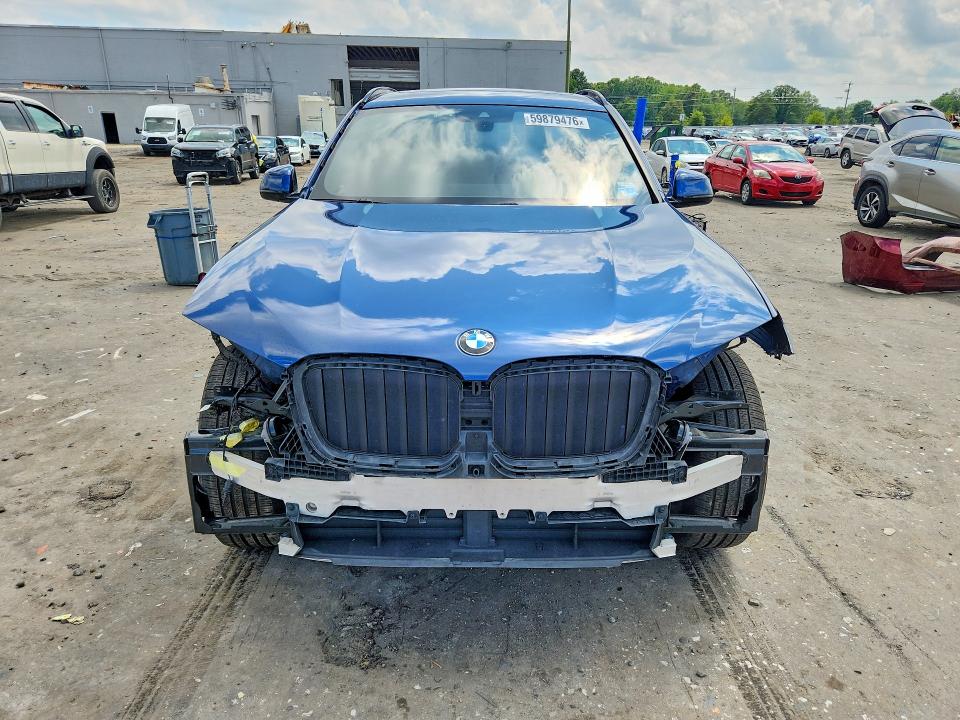 2022 BMW X3 VIN 5UX53DP03N9M07225 COPART salvage auction — FRONT END, VA - CERT OF TITLE - SALVAGE, sold $20,200 on 2026-07-29 (photo 5)