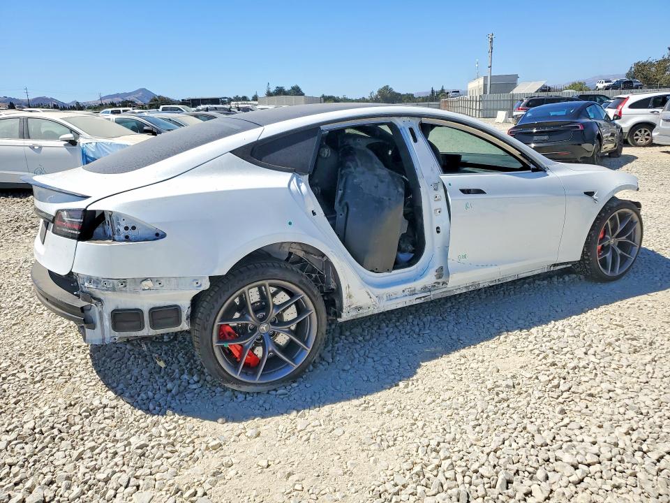 2022 Tesla Model s VIN 5YJSA1E63NF484019 COPART salvage auction — FRONT END, Ca - Salvage Certificate, sold $60 on 2026-07-30 (photo 3)