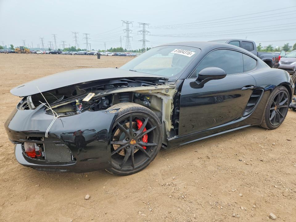 2019 Porsche Cayman VIN WP0AB2A89KS278143 — COPART salvage auction photo