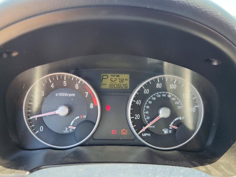 2006 Hyundai Accent VIN KMHCN46C96U029520 COPART salvage auction — NORMAL WEAR, TX - CERTIFICATE OF TITLE, sold $475 on 2026-07-27 (photo 9)