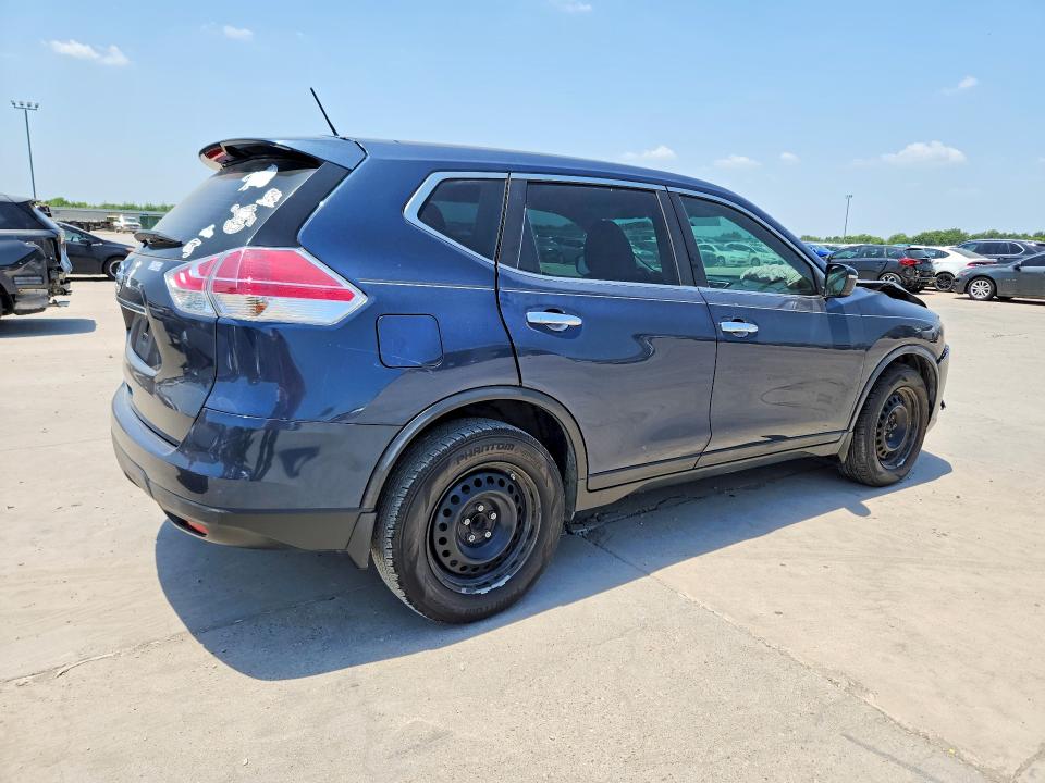 2015 Nissan Rogue VIN KNMAT2MT5FP586898 COPART salvage auction — FRONT END, Tx - Certificate Of Title (P), sold $1,450 on 2026-07-30 (photo 3)