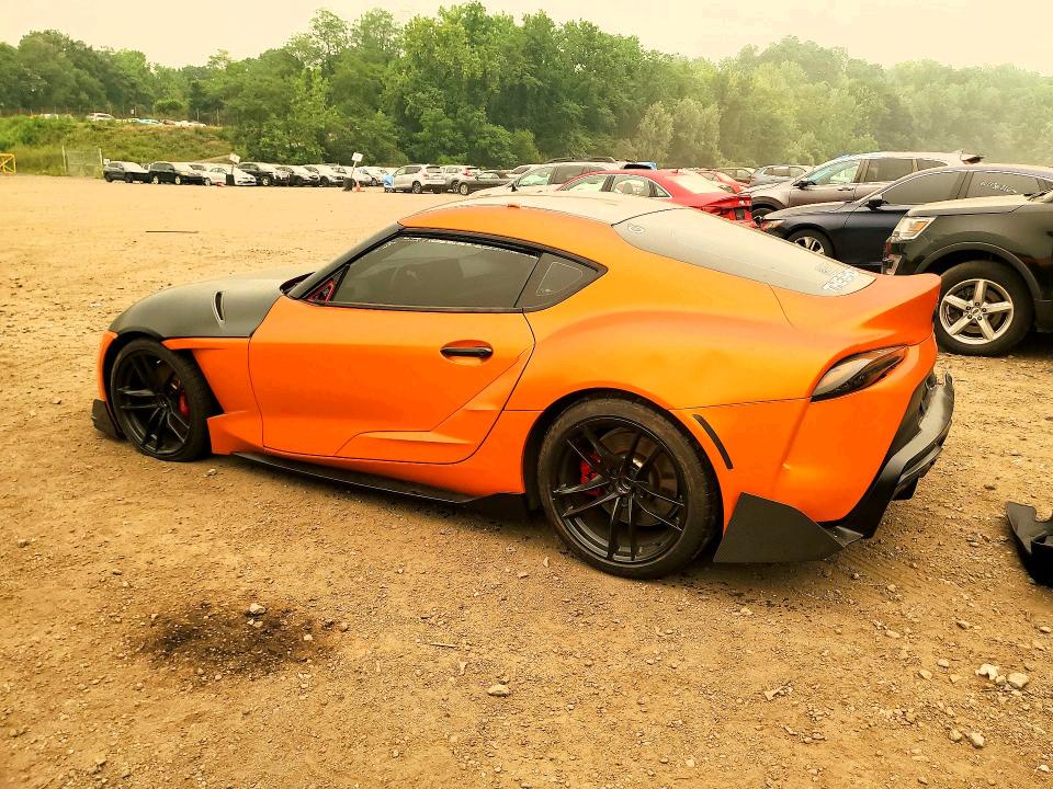 2022 Toyota Supra VIN WZ1DB0C05MW035449 COPART salvage auction — REAR END, PA - CERTIFICATE OF SALVAGE (P), sold $8,400 on 2026-07-28 (photo 2)