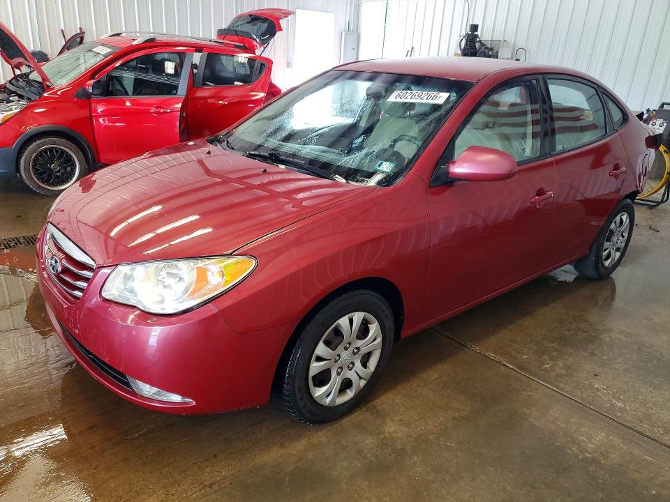 2010 Hyundai Elantra VIN KMHDU4AD2AU161793 COPART salvage auction — REAR END, PA - CERTIFICATE OF SALVAGE, sold $925 on 2026-07-15 (photo 1)