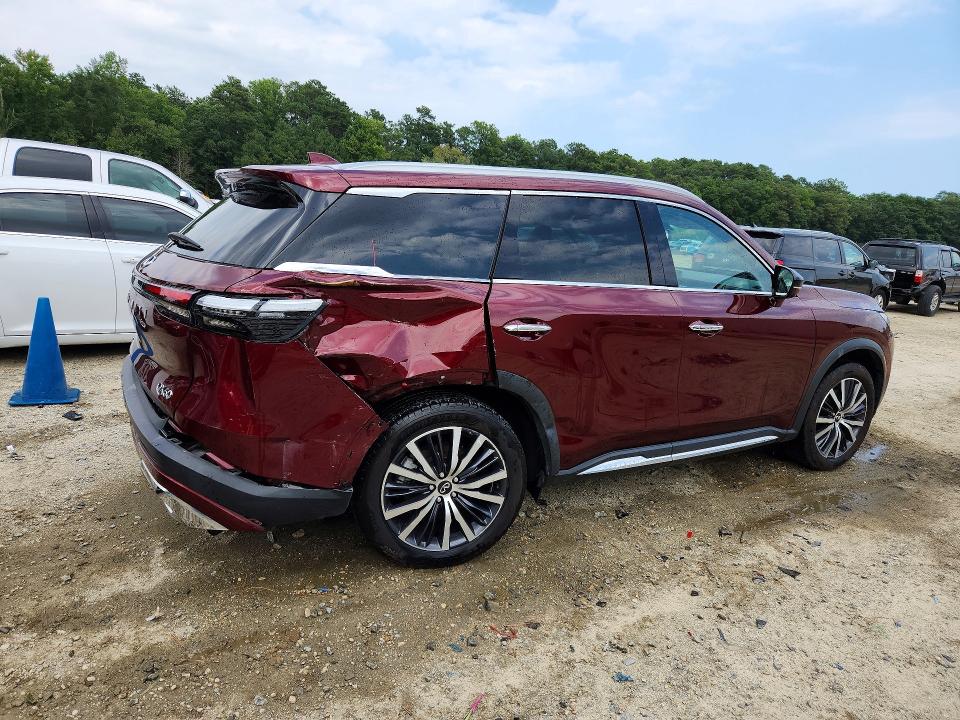 2022 Infiniti Qx60 VIN 5N1DL1GS5NC331423 COPART salvage auction — REAR END, Salvage Title, sold $11,500 on 2026-09-01 (photo 3)