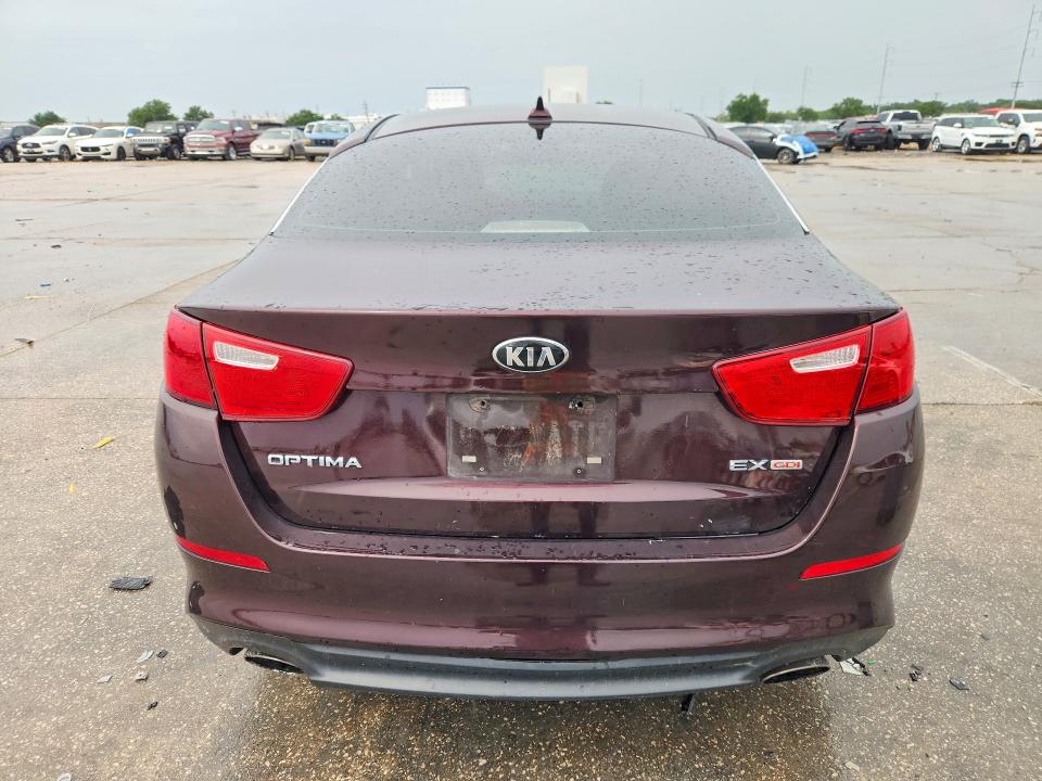 2014 Kia Optima VIN 5XXGN4A74EG291028 COPART salvage auction — MINOR DENT/SCRATCHES, LA - CERTIFICATE OF TITLE (P), sold $3,000 on 2026-07-29 (photo 6)