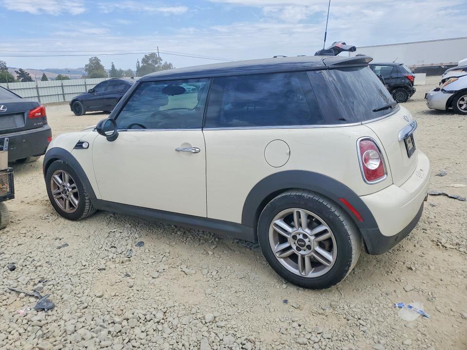 2012 Mini Cooper VIN WMWSU3C55CT539882 COPART salvage auction — VANDALISM, Ca - Salvage Certificate, sold $60 on 2026-07-28 (photo 2)