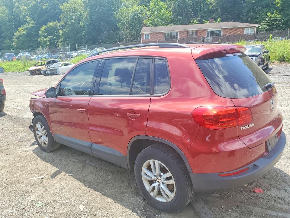 2016 Volkswagen Tiguan VIN WVGBV7AX0GW085603 COPART salvage auction — FRONT END, Md - Cert Of Salvage > 75% Damage, sold $125 on 2026-07-28 (photo 2)
