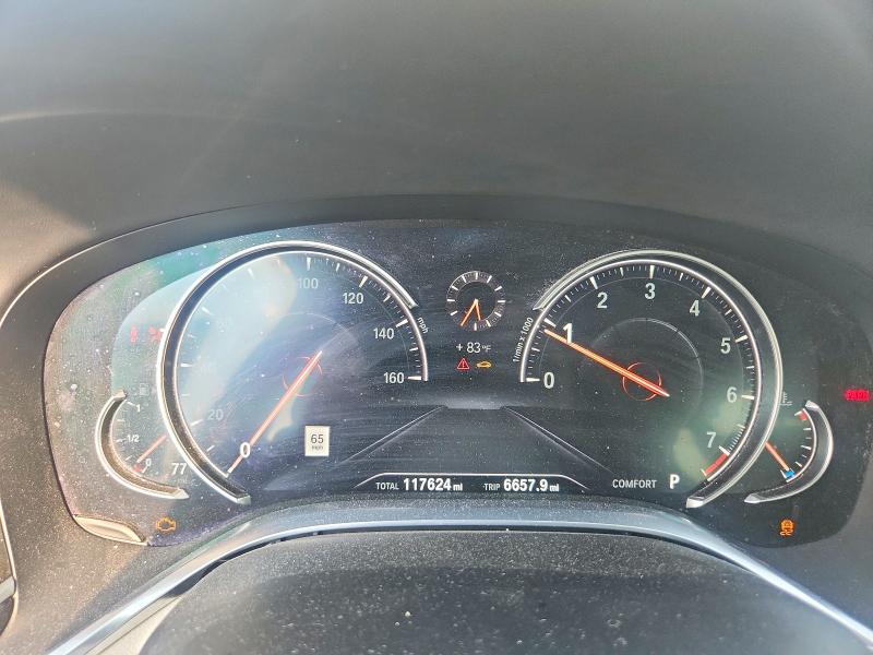 2017 BMW 7er VIN WBA7E2C58HG740107 COPART salvage auction — REAR END, Ny - Mv-907A Salvage Certificate, sold $6,200 on 2026-08-07 (photo 9)