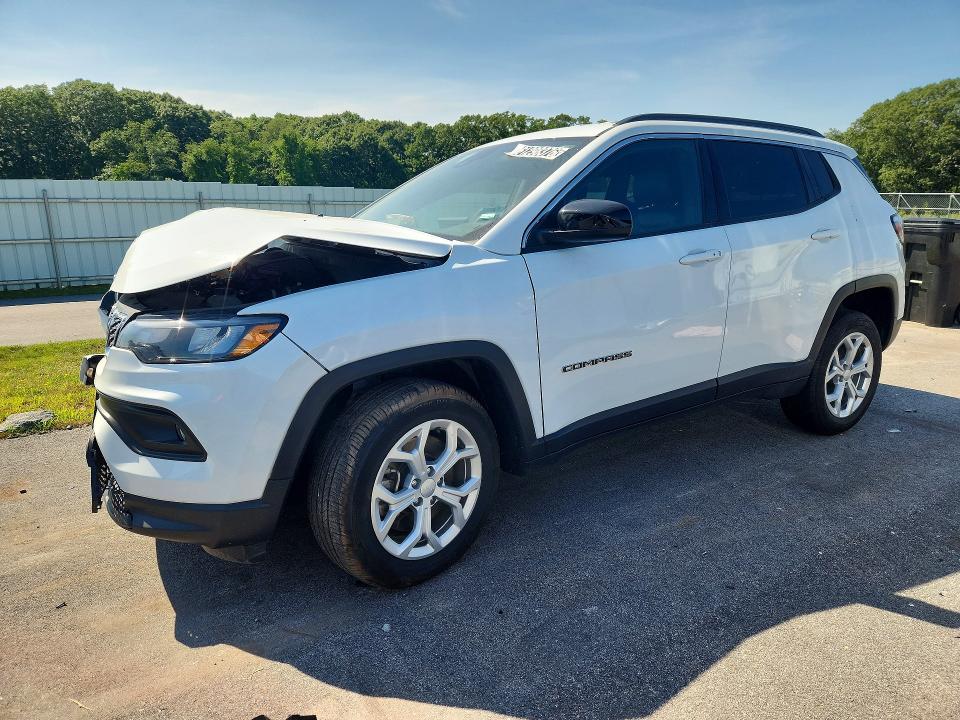 2024 Jeep Compass VIN 3C4NJDBN9RT138607 COPART salvage auction — FRONT END, Mo - Certificate Of Title, sold $5,700 on 2026-08-17 (photo 1)