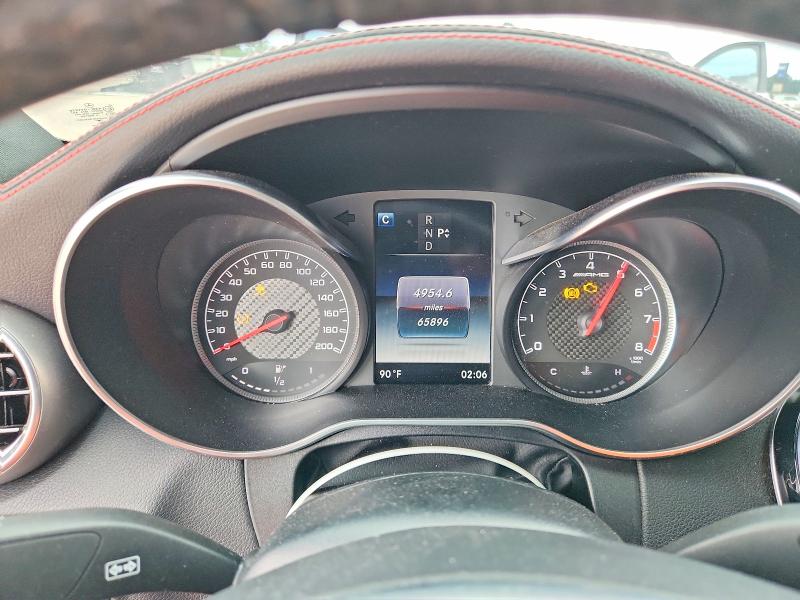 2018 Mercedes-benz C-klasse amg VIN WDDWJ8GB4JF714974 COPART salvage auction — FRONT END, Fl - Cert Of Title Slvg Rebuildable, sold $19,800 on 2026-08-20 (photo 9)