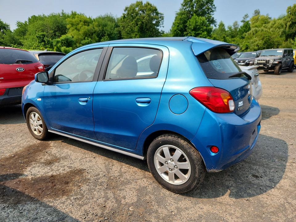 2014 Mitsubishi Mirage VIN ML32A4HJ5EH005703 COPART salvage auction — MINOR DENT/SCRATCHES, Me - Certificate Of Title (P), sold $725 on 2026-07-16 (photo 2)