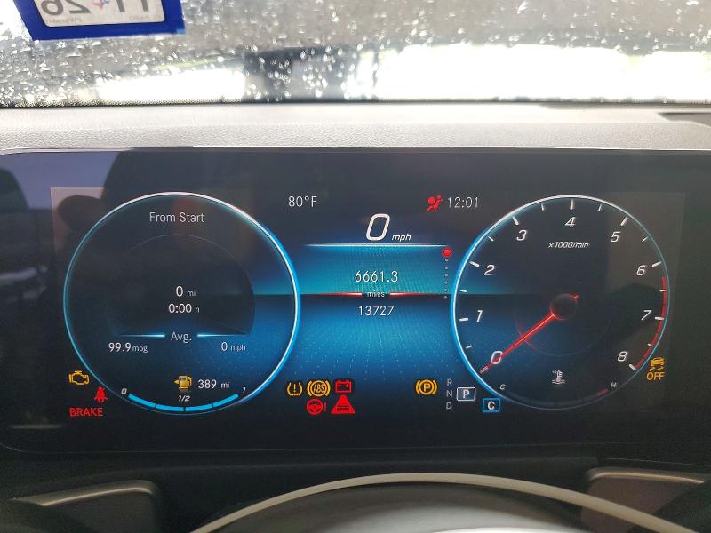 2023 Mercedes-benz Glb VIN W1N4M4HB9PW279919 COPART salvage auction — FRONT END, Tx - Salvage Vehicle Title, sold $16,300 on 2026-07-28 (photo 9)