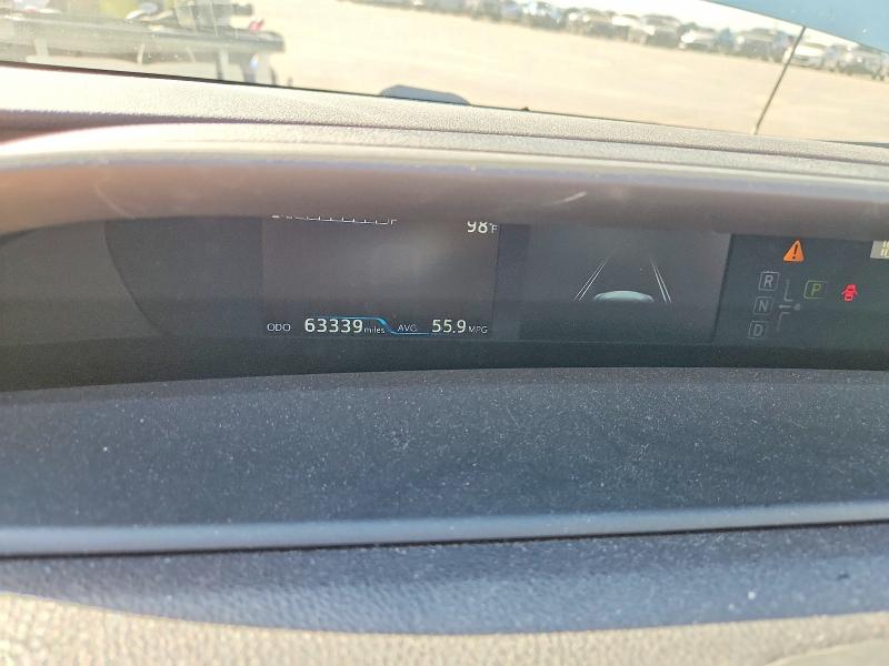 2021 Toyota Prius VIN JTDKAMFP1M3173435 COPART salvage auction — SIDE, CA - SALVAGE CERTIFICATE, sold $3,750 on 2026-07-27 (photo 9)