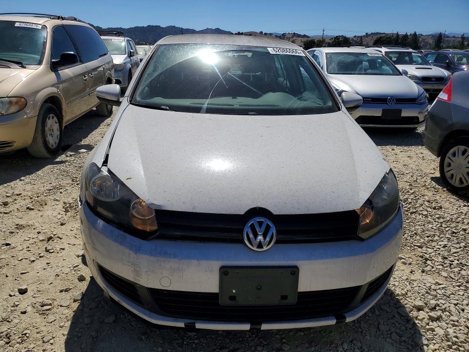 2013 Volkswagen Golf VIN WVWDB7AJ1DW131758 COPART salvage auction — FRONT END, CA - SALVAGE CERTIFICATE, sold $800 on 2026-08-04 (photo 5)