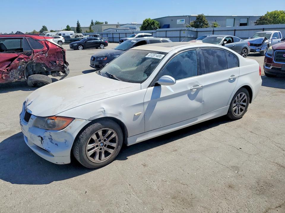 2007 BMW 3 series VIN WBAVC53557FZ76457 COPART salvage auction — FRONT END, CA - SALVAGE CERTIFICATE, sold $225 on 2026-07-31 (photo 1)