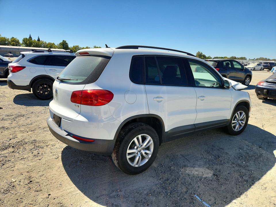 2016 Volkswagen Tiguan VIN WVGAV7AX8GW578330 COPART salvage auction — FRONT END, Ca - Salvage Certificate, sold $200 on 2026-08-04 (photo 3)