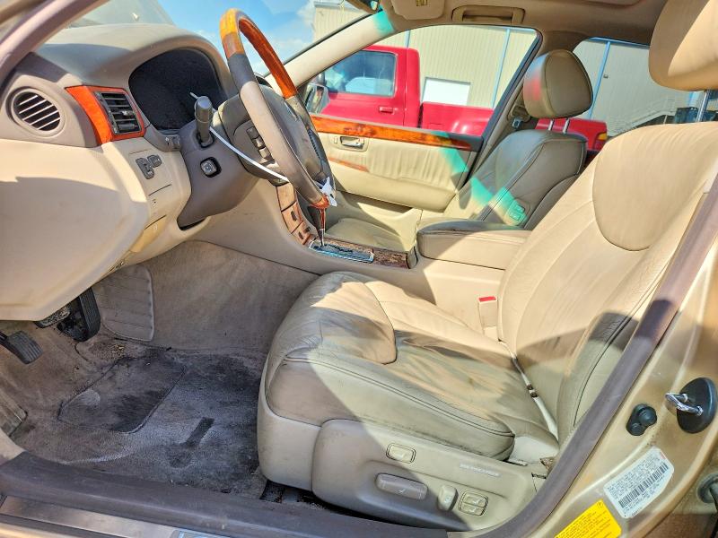 2001 Lexus Ls 430 VIN JTHBN30F410005878 COPART salvage auction — FRONT END, TX - SALVAGE VEHICLE TITLE (P), sold $250 on 2026-07-16 (photo 7)