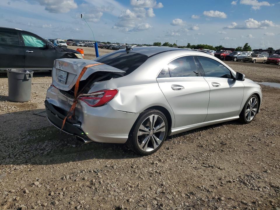 2015 Mercedes-benz Cla-klasse VIN WDDSJ4EB6FN193201 COPART salvage auction — REAR END, TX - SALVAGE VEHICLE TITLE (P), sold $2,550 on 2026-08-06 (photo 3)