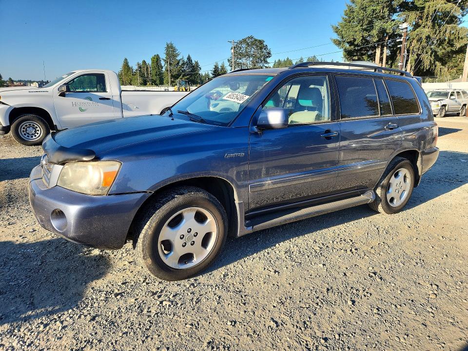 2006 Toyota Highlander VIN JTEEP21A360153805 COPART salvage auction — NORMAL WEAR, WA - VEHICLE CERT OF OWNERSHIP-TITL, sold $475 on 2026-07-31 (photo 1)