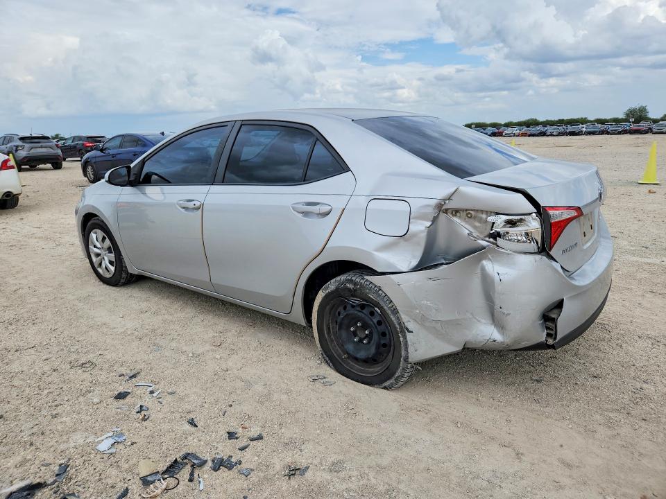 2016 Toyota Corolla VIN 5YFBURHE7GP411106 COPART salvage auction — REAR END, Tx - Salvage Vehicle Title, sold $10 on 2026-07-30 (photo 2)